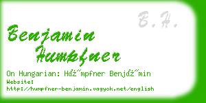 benjamin humpfner business card